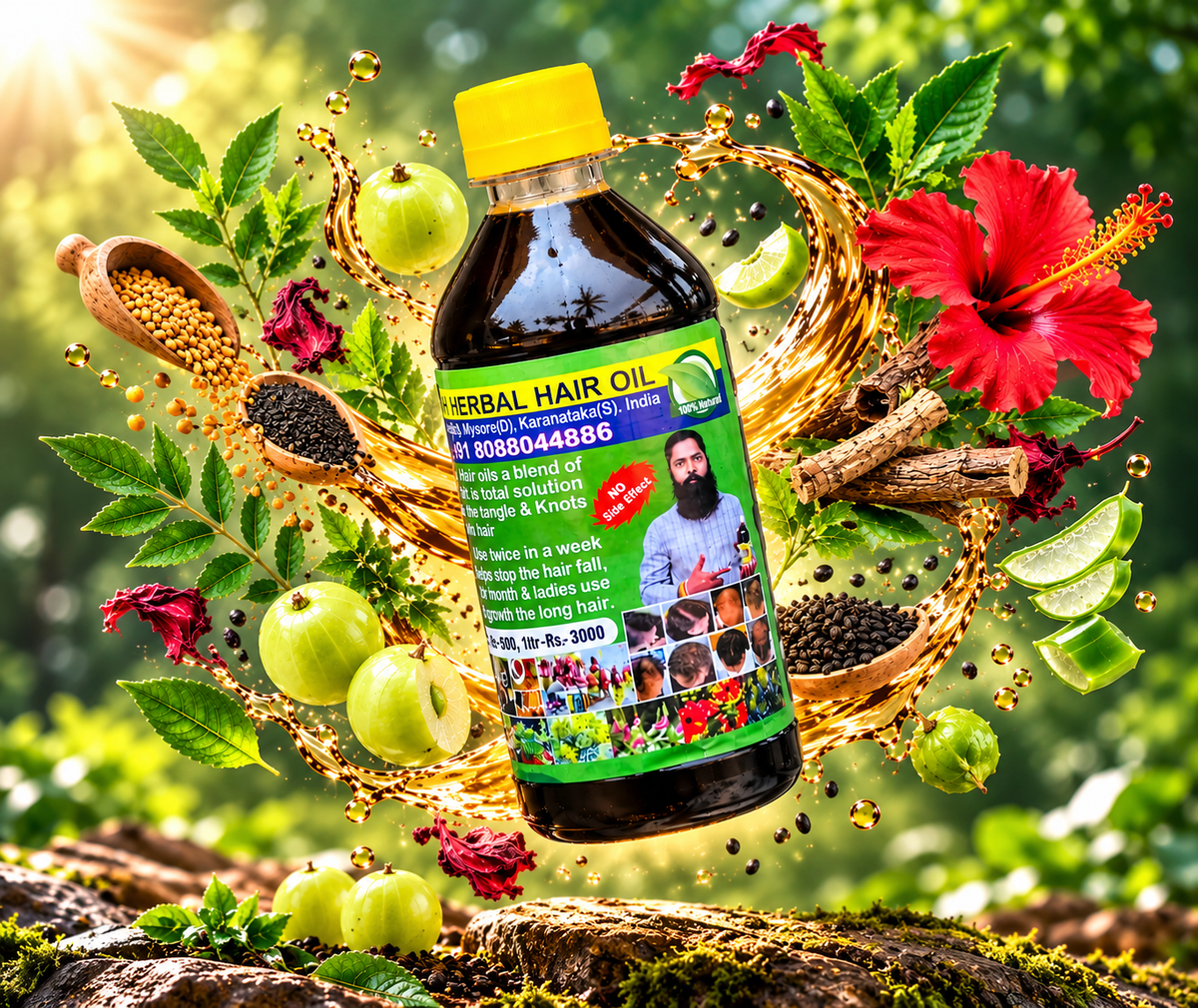 Vinay&Savanthi Adivasi Herbal Hair Oil