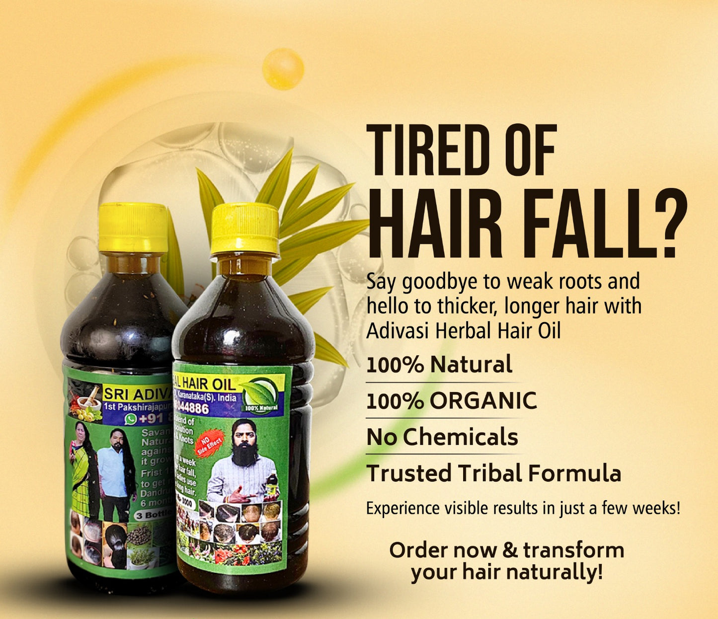 Vinay&Savanthi Adivasi Herbal Hair Oil